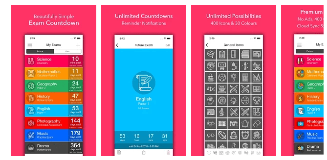 Exam Countdown Lite app