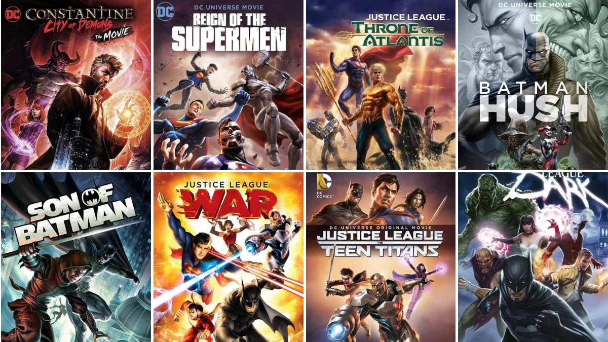 DC Animated Movies In Order