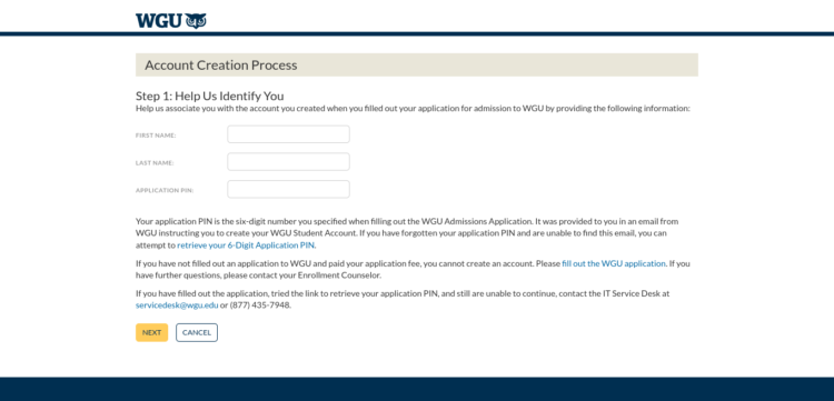 How to access the WGU student portal