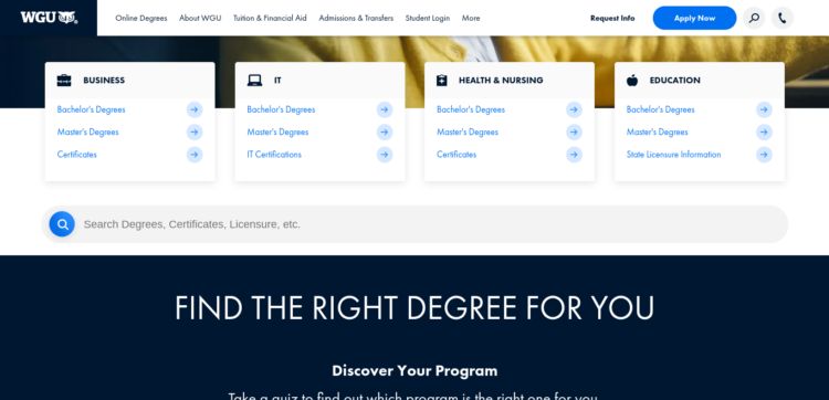 How to access the WGU student portal