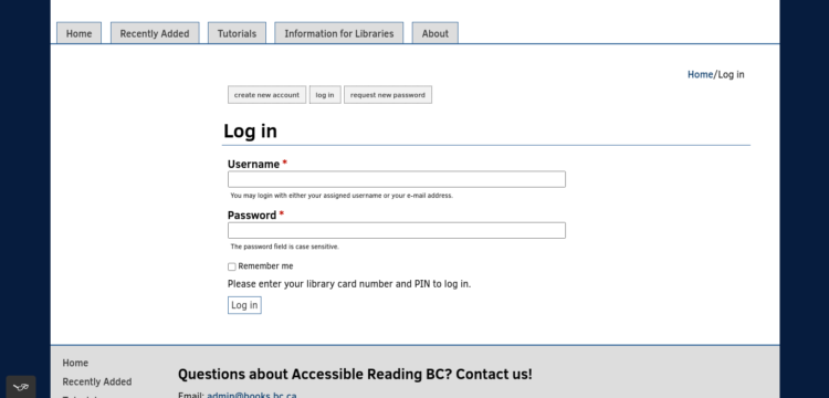 What is a login to AccessBC