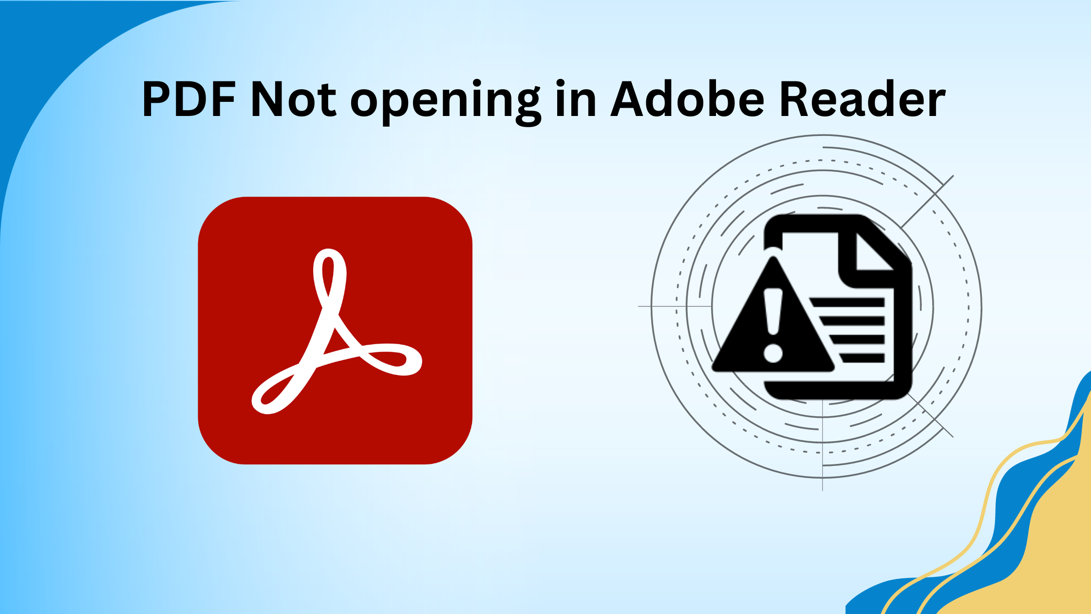 Fix For PDF Not opening in Adobe Reader