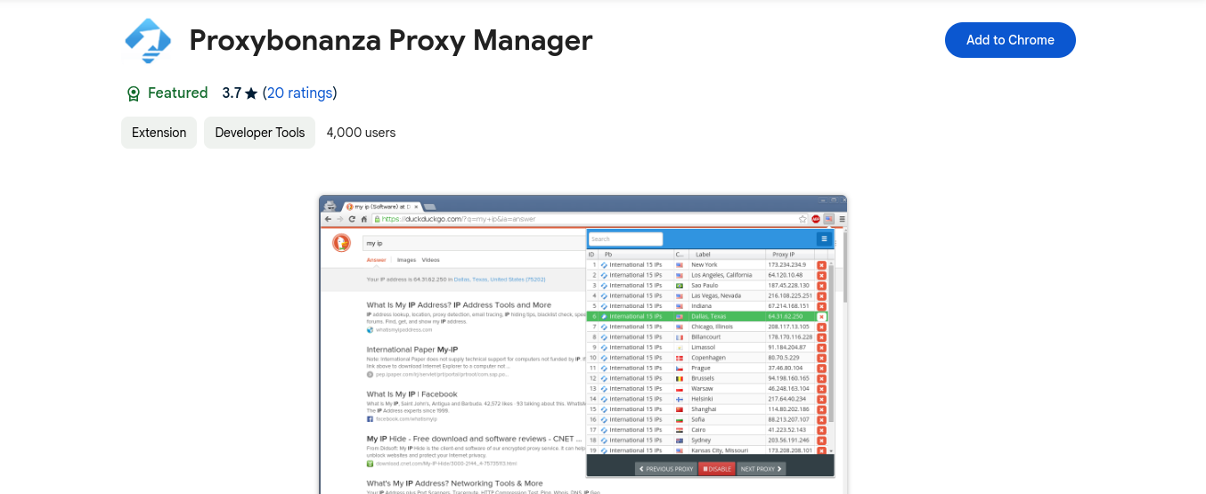 Proxybonanza Proxy Manager