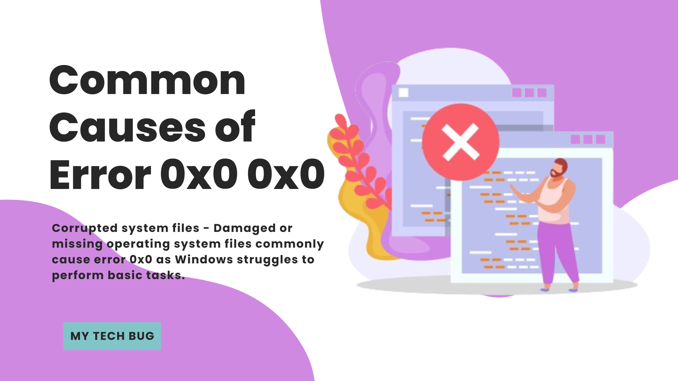 Corrupted system files - Damaged or missing operating system files commonly cause error 0x0 as Windows struggles to perform basic tasks.