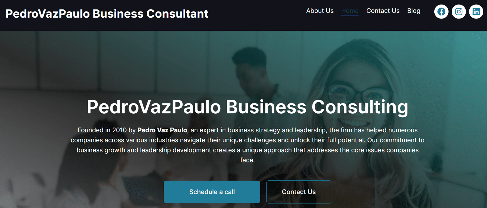 Pedro Vaz Paulo business consultant