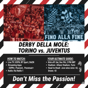 How to Watch Torino-Juventus: Your Ultimate Guide to the Derby della Mole