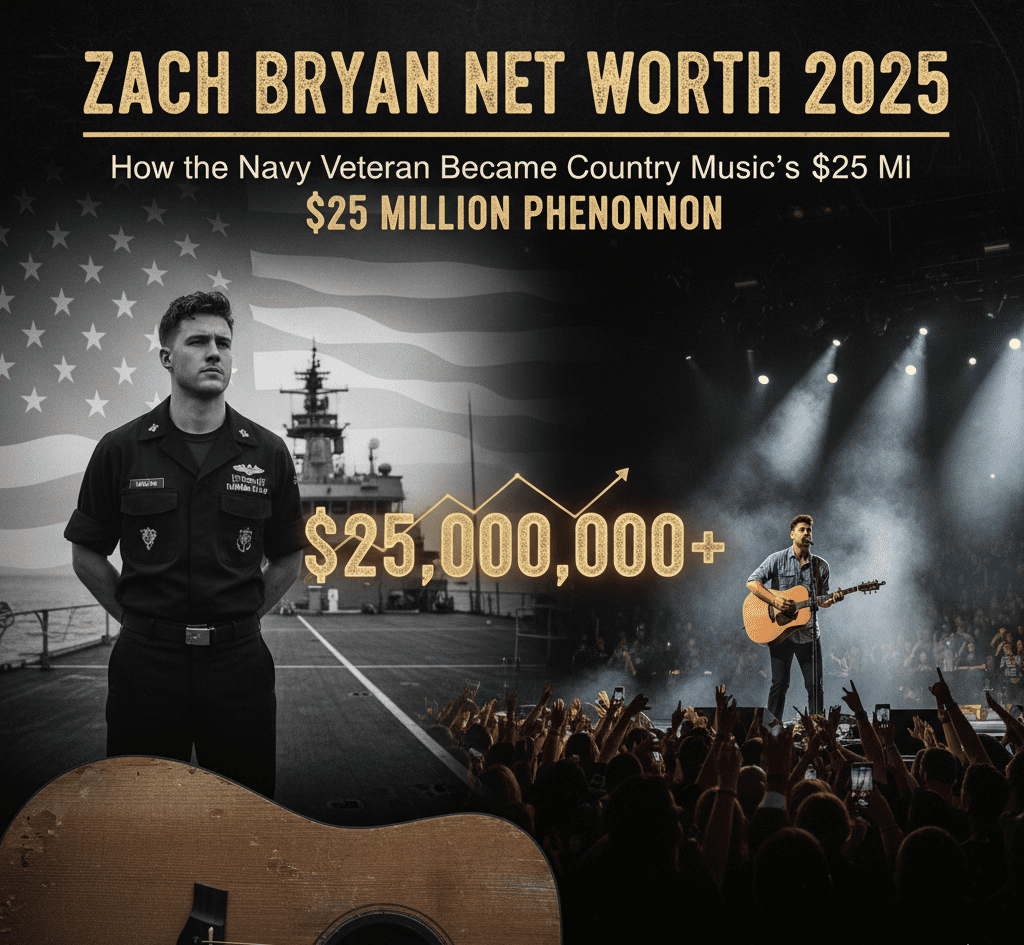 Zach Bryan Net Worth 2025: How the Navy Veteran Became Country Music’s $25 Million Phenomenon