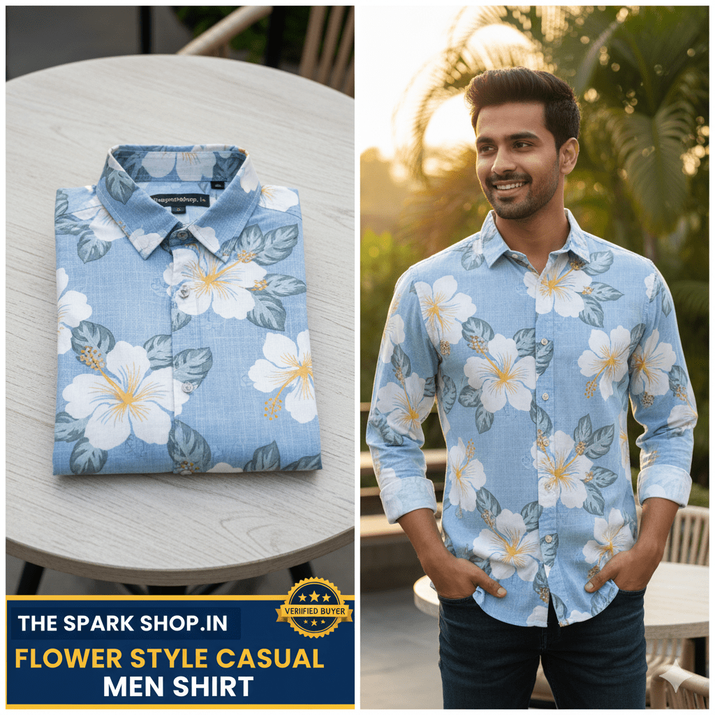 Thesparkshop.in:product/flower-style-casual-men-shirt-long-sleeve-and-slim-fit-mens-clothes: Honest Review