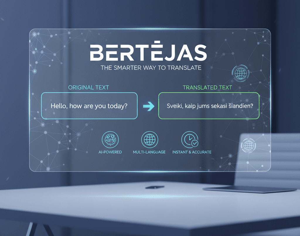 Bertėjas: The Smarter Way to Translate