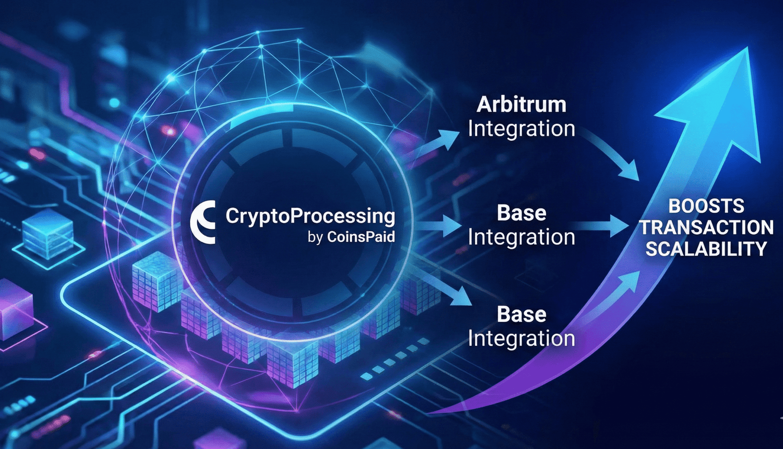 CryptoProcessing by CoinsPaid Boosts Transaction Scalability with Arbitrum and Base Integrations