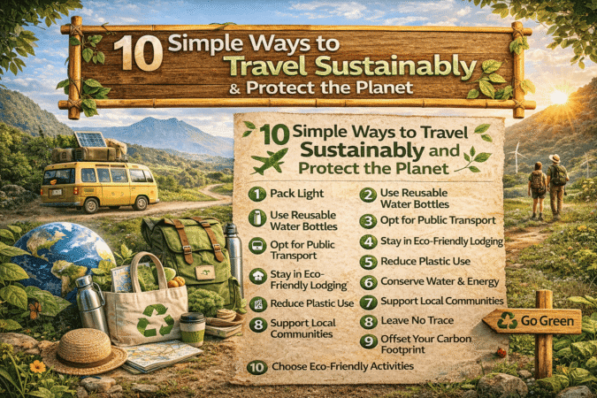10 Simple Ways to Travel Sustainably and Protect the Planet
