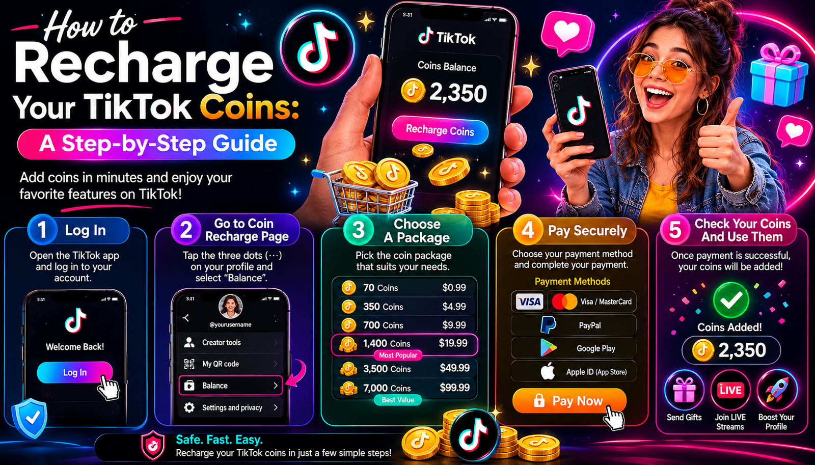 How to Recharge Your TikTok Coins A Step-by-Step Guide