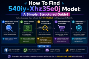 How To Find 540iy-Xhz35e0j Model: A Simple, Structured Guide?