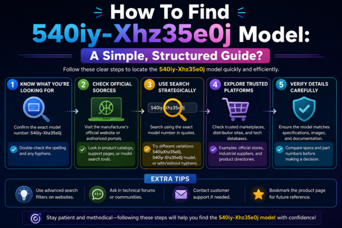 How To Find 540iy-Xhz35e0j Model: A Simple, Structured Guide?