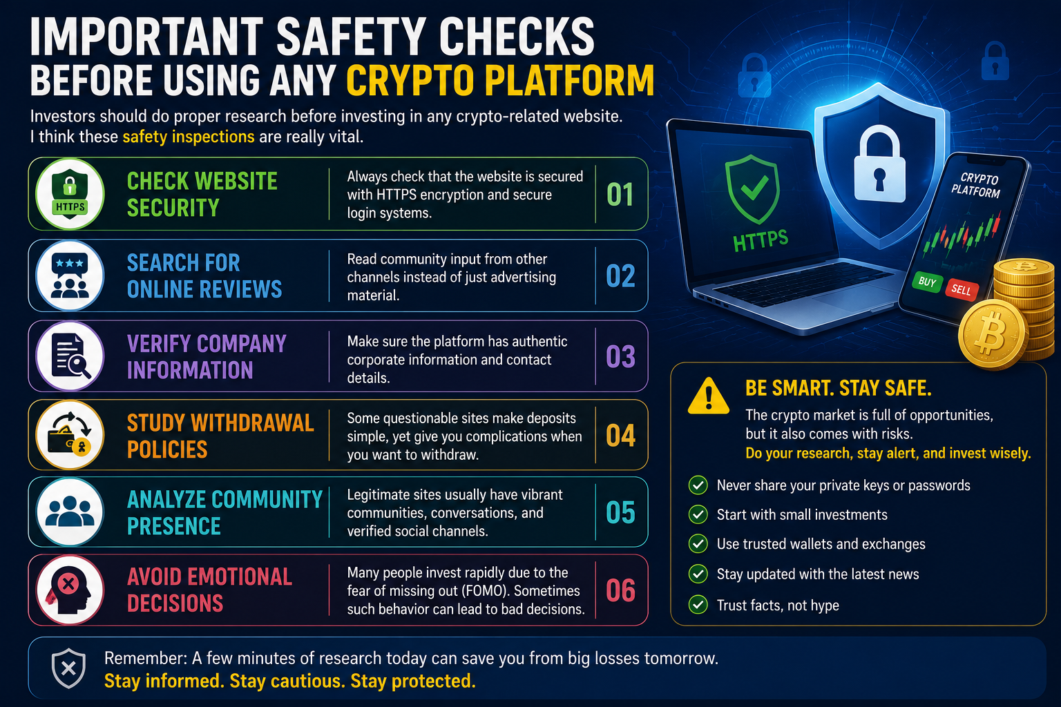 Important Safety Checks Before Using Any Crypto Platform