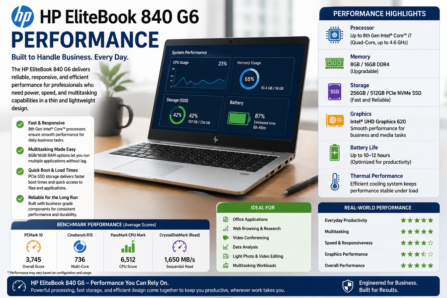 HP Elitebook 840G6 Build Quality and Design