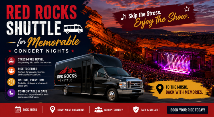 Red Rocks Shuttle for Memorable Concert Nights